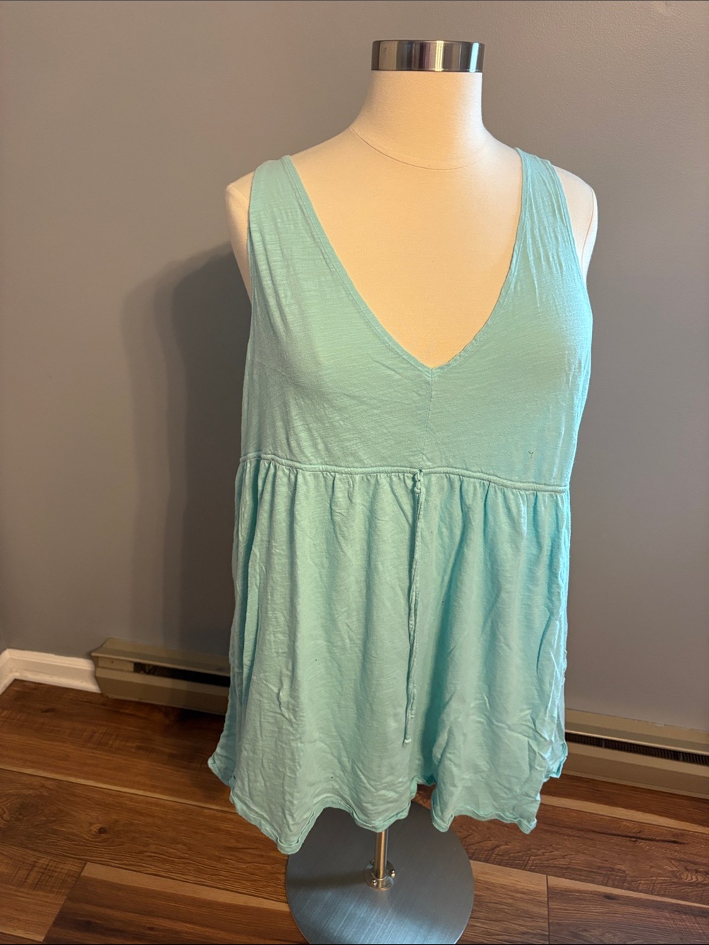 Light Blue V-Neck Sleeveless Babydoll dress - torrid size 4